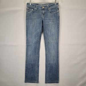 L7B By Little Big Jeans Womens 29x34 Low Rise Boot Cut  Light Blue